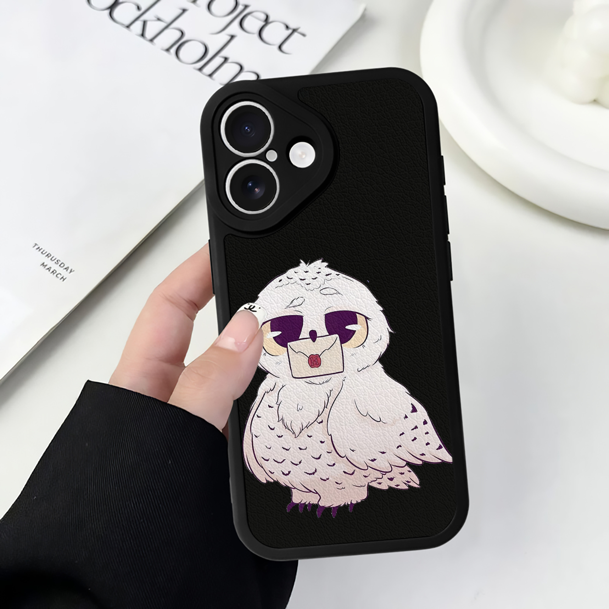 （画像用） Harry Potter ハリー・ポッターシリーズ 【iPhone 16シリーズ対応】シリコンスマホケース（レザー調） 材質：シリコン